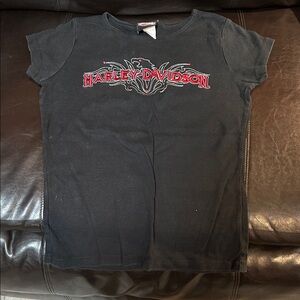 Harley-Davidson Kids Tee in Black with Red Logo